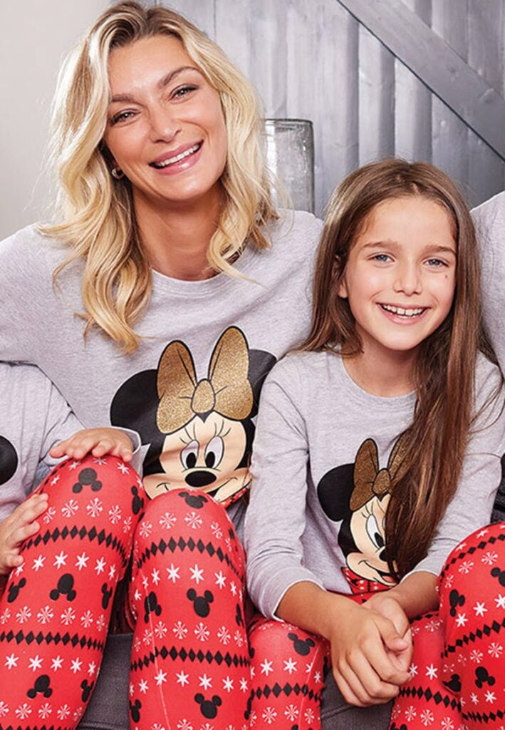 Embrace some festive fun with matching Mickey & Minnie Mouse family pyjamas!