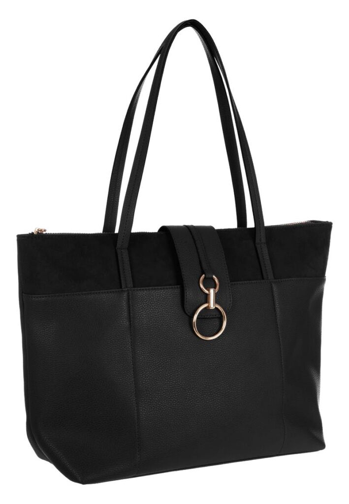 This gorgeous black suede tote bag is one of our best handbags for a reason.