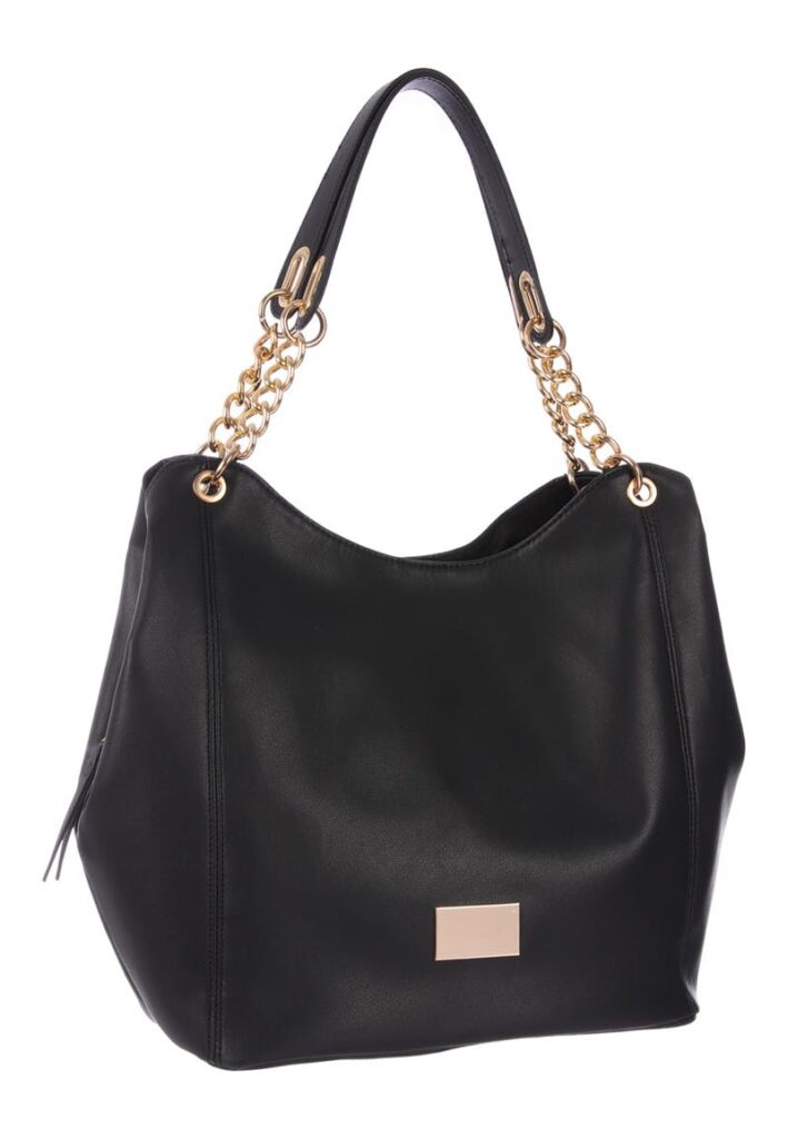 This sleek faux-leather bag is one of the best tote bags this season.